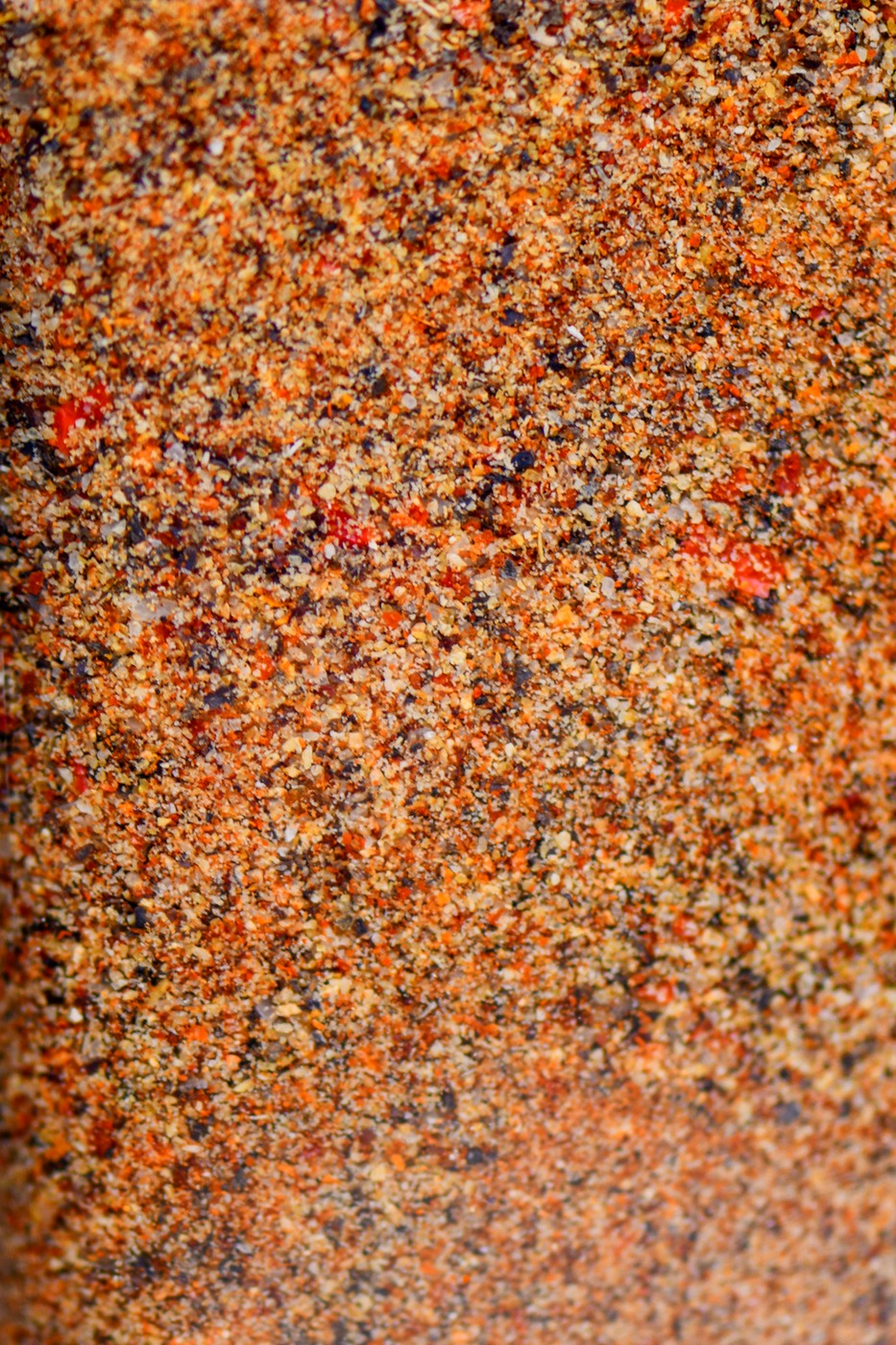 Macro texture of the seasoning blend